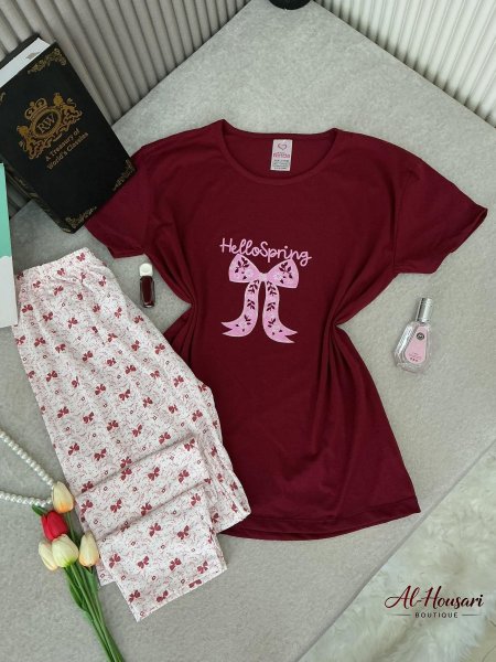 بيجامة قطنية احجام بيج سايز 💝